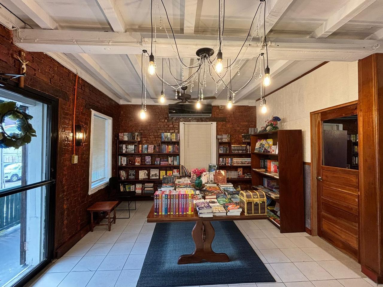 Interior view of Bricks & Books Cafe
