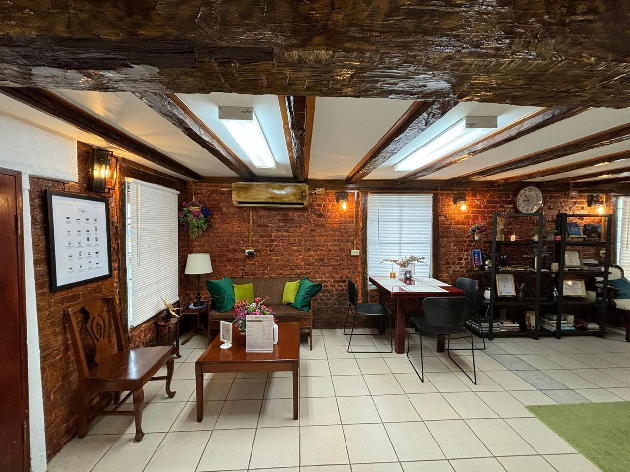 Interior view of Bricks & Books Cafe